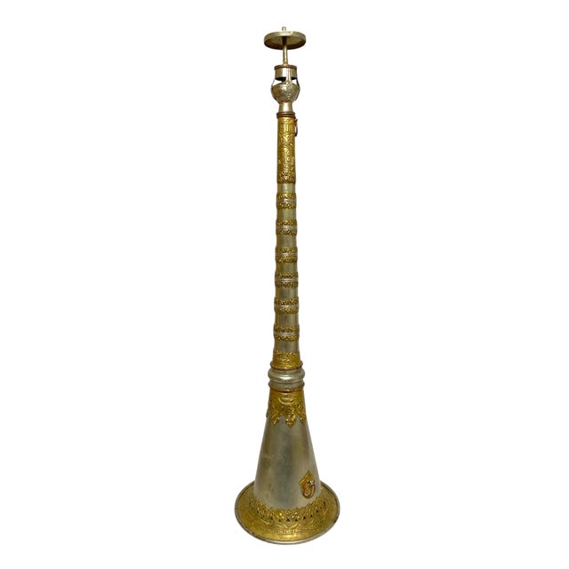 Antique Tibetan Gyaling Instrument 22.5" Rgya Gling Buddhist Ceremonial Decor For Sale In San Francisco - Image 6 of 17