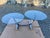 MCM Vintage Post Modern Tubular Steel & Beveled Glass Two Tier Coffee Table For Sale - Image 4 of 12