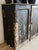 Large Antique English Chippy Painted Black Pine Cupboard For Sale - Image 4 of 7