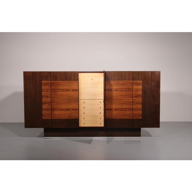 Large Wall Unit with Storage Space and Bar Cabinet, 1970 For Sale - Image 4 of 13