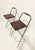 Folding Stools in Chromed Steel and Wooden Seat from Fiam, 1990s, Set of 2 For Sale - Image 16 of 16