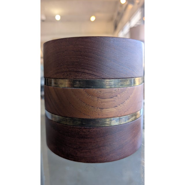 1960s 1960s Mid-Century Modern Wooden Ice Bucket For Sale - Image 5 of 12