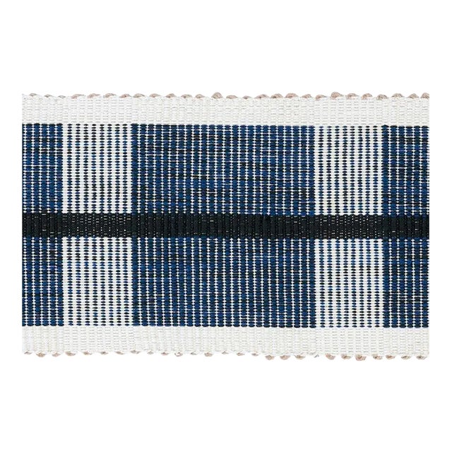 Sample - Schumacher Calcada Tape in Midnight For Sale