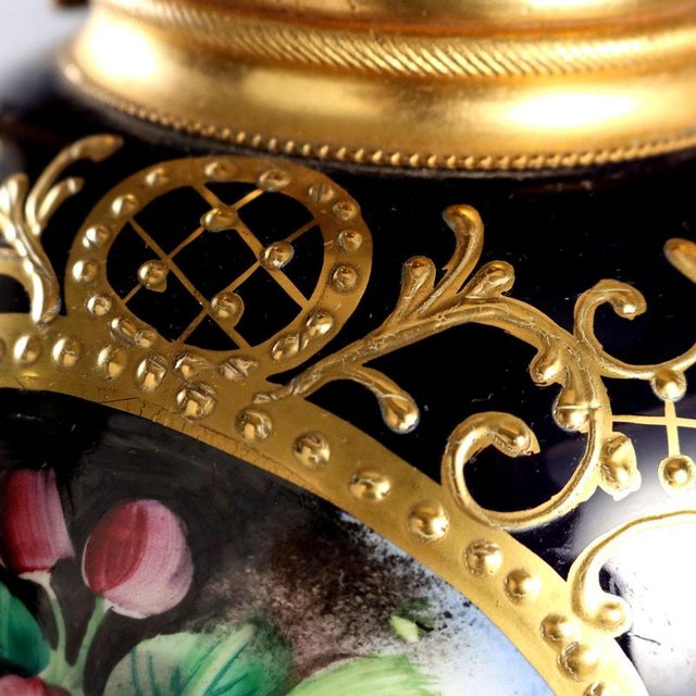 Porcelain and Gilded Bronze Vases For Sale - Image 5 of 11