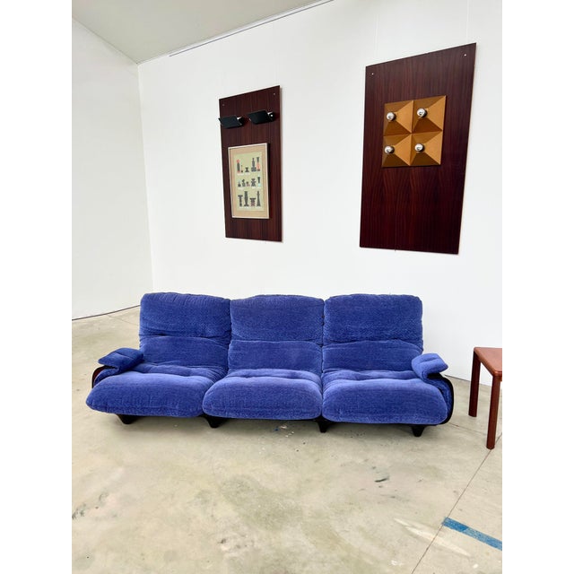 Textile First Edition Marsala 3-Seater Sofa by Michel Ducaroy for Ligne Roset, 1971-1973 For Sale - Image 7 of 18
