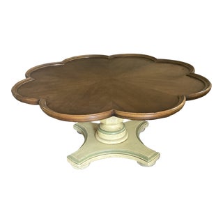 1960s Henredon Flower Shaped Mid-Century Modern Walnut Coffee Table For Sale