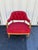 Schoonbeck of Grand Rapids Henredon Schoonbeck Oak Gaming Chairs in Vintage Red Waxed Canvas Upholstery- Set of 4 For Sale - Image 4 of 12