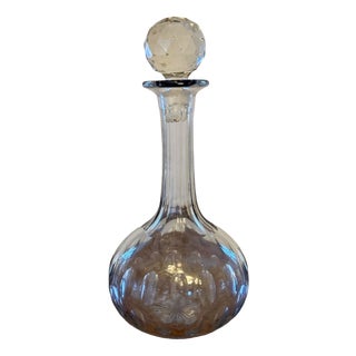 Antique Edwardian Glass Decanter, 1900 For Sale