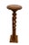 1980s Vintage Plant Stand Tall Table Barley Twist Pedestal Column Round Top Walnut For Sale - Image 5 of 9