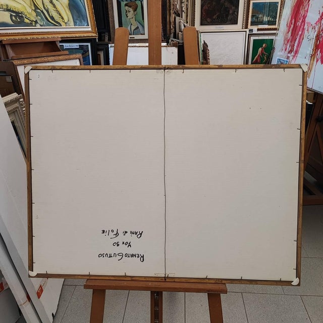 Paper Renato Guttuso, Leaves, Print, Framed For Sale - Image 7 of 8