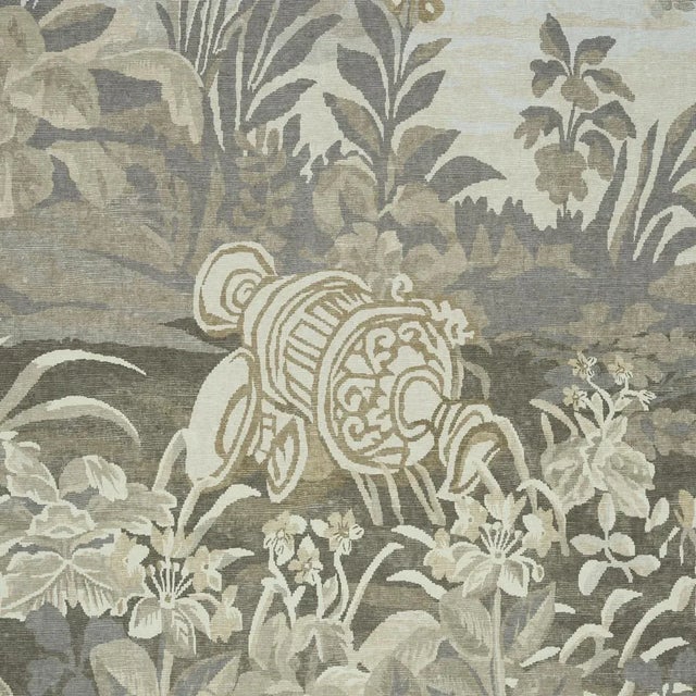 Schumacher Schumacher X Johnson Hartig La Forêt 3 Panel Set In Oyster Forest For Sale - Image 4 of 6
