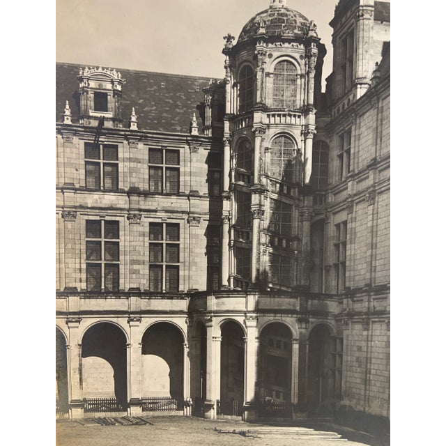 Wonderful 19th century French photo of Chateau de Chambord built in 1526 by Pierre Nepveu. Formerly from a library image...
