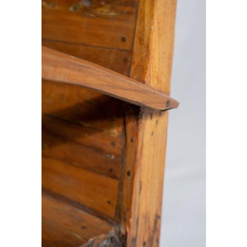 Small Asian Armchair with Upcycled Wooden Slats For Sale - Image 13 of 18
