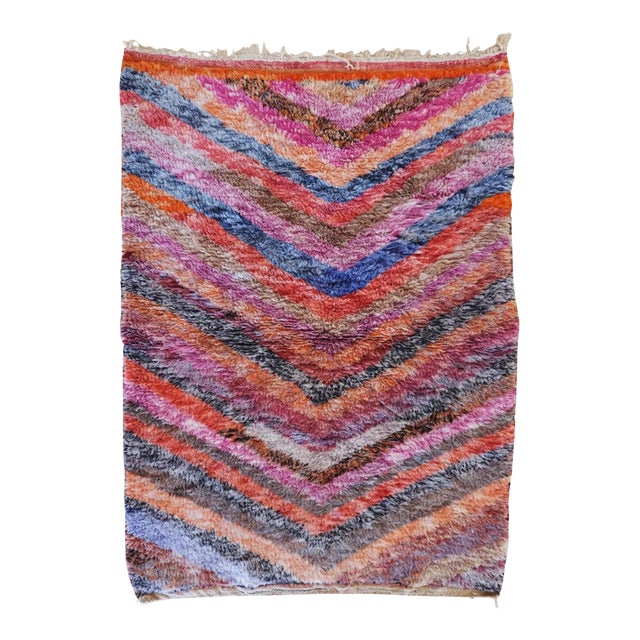 Stylish Pastel Color Accent Rug - 5.7 X 3.8 Ft For Sale