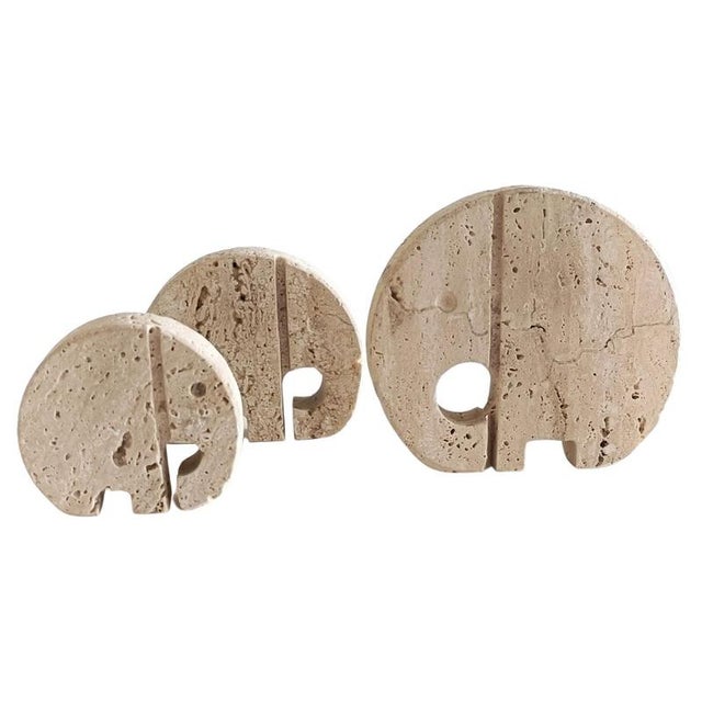 Mid-Century Modern Midcentury Modern Elephants Family Sculptures by Enzo Mari, 1970s, Set of 3 For Sale - Image 3 of 7