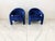 "Elephant Chairs" by Weiman, Style of Vladimir Kagan in Blue Velvet, 1990's For Sale In Los Angeles - Image 6 of 9