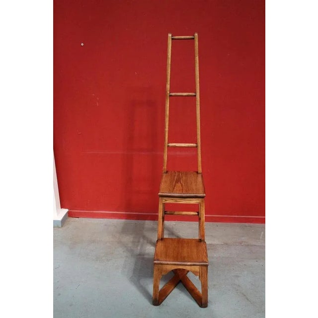 Tan Vintage Library Steps For Sale - Image 8 of 10