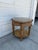 Late 20th Century French Louis XVI Style Carved Wood & Marble Glass Top Round Side Table For Sale - Image 11 of 11