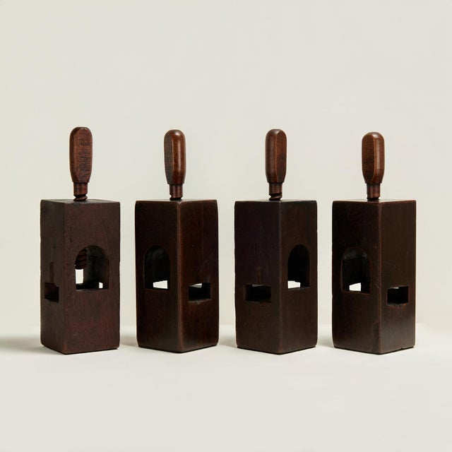 Antique French Wooden Screw Press Nutcracker For Sale - Image 10 of 10