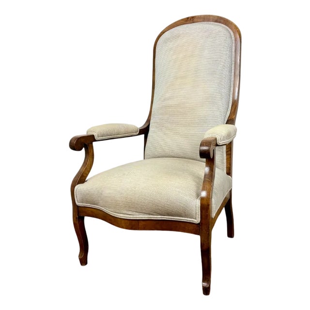 French Voltaire Armchair, 1940s For Sale