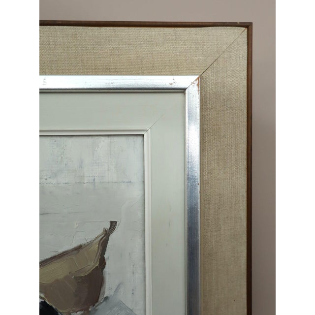 Mid 20th Century Mid-Century Modern 'Tabletop Forms' Swedish Original Still Life Oil Painting, Framed For Sale - Image 5 of 11
