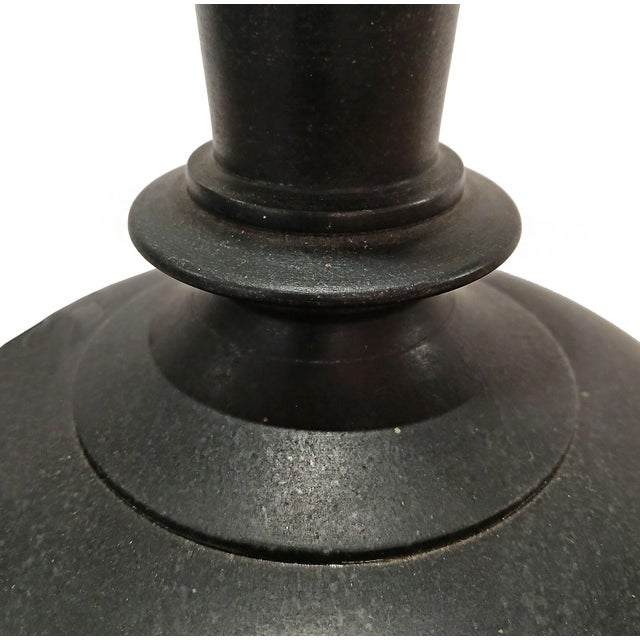 Stone Mid 20th Century Black Marble Vase For Sale - Image 7 of 12