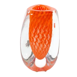 Mid-Century Modern Murano Mouth-Blown Geometric Shape Vase by Giampaolo/ Italy