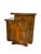 Set of two Art Deco nightstands, Central Europe, 1930s. Spruce and plywood veneered in walnut root veneer, chrome and...