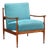 Vintage Teak Wood Armchair, 1960s For Sale