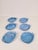 Blue Ceramic Fish Plates by Aimé De Grimaud, France, 1970, Set of 6 For Sale - Image 3 of 10
