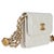 Contemporary White Quilted Caviar Twist Your Buttons Coin Purse With Chain For Sale - Image 3 of 9