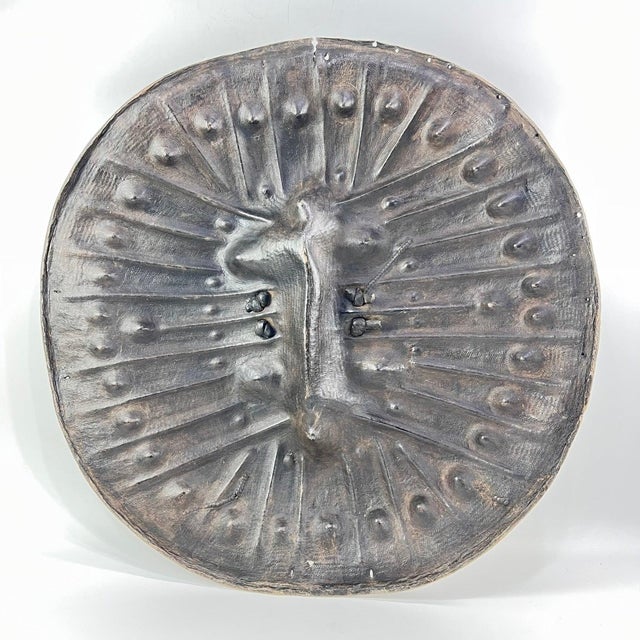 Early 20th Century Amarro Arussi Leather Shield Ethiopia MATTER COLLECTION For Sale In Denver - Image 6 of 11