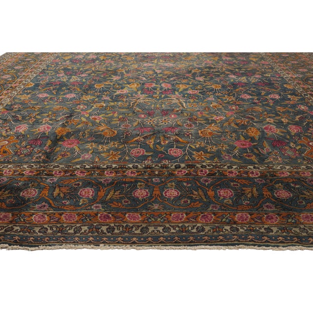 Late 19th Century Indian Agra Rug, 09'09 X 19'08 For Sale - Image 9 of 11