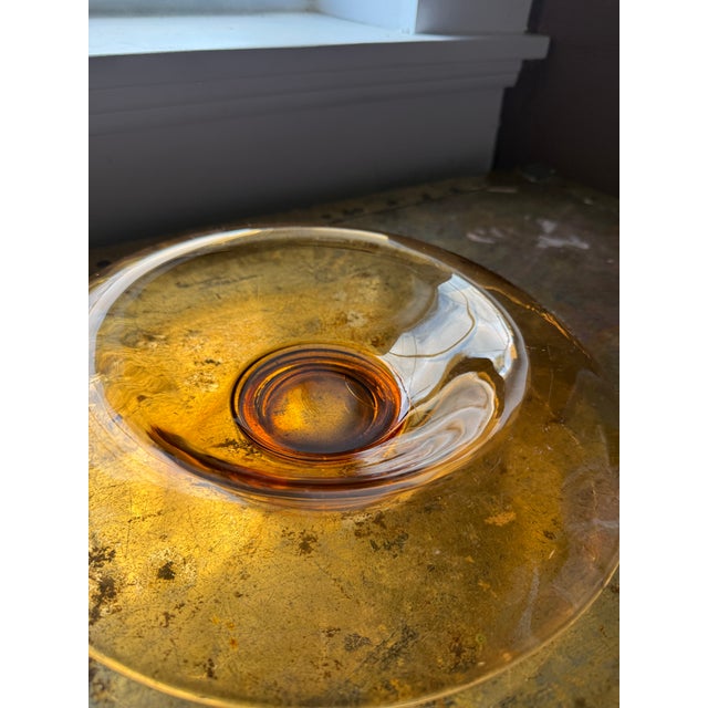 Description:Add a warm, luminous touch to your tabletop with this exceptional mid-century modern console centerpiece bowl....