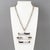 Abstract Emilio Pucci Futuristic Silvered Metal and Silk Abstract Geometric Necklace For Sale - Image 3 of 9