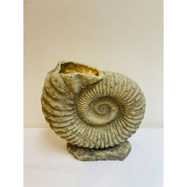 1980s Large Ammonite Shaped Vase, 1980s For Sale - Image 5 of 10