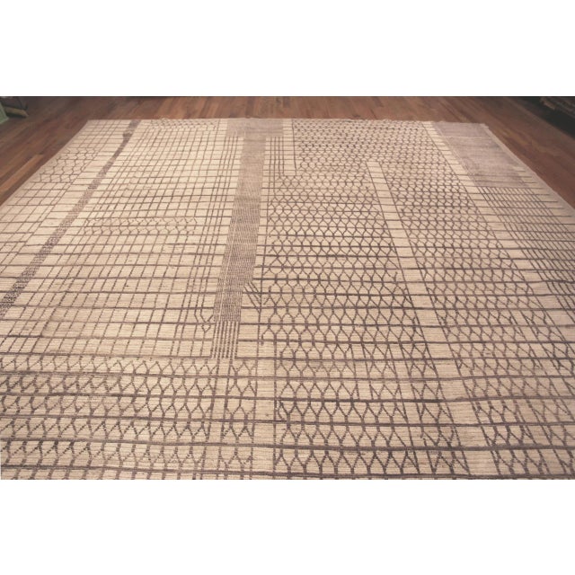 Textile Nazmiyal Collection Large Contemporary Central Asian Rug For Sale - Image 7 of 7