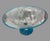 Early 20th Century Early 20th Century Steuben Sinclaire Floral Etched Art Glass Footed Console Compote Bowl Blue Edge For Sale - Image 5 of 12