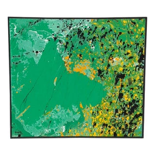 Large Scale Mid Century (Mcm) Abstract Oil Painting on Canvas For Sale