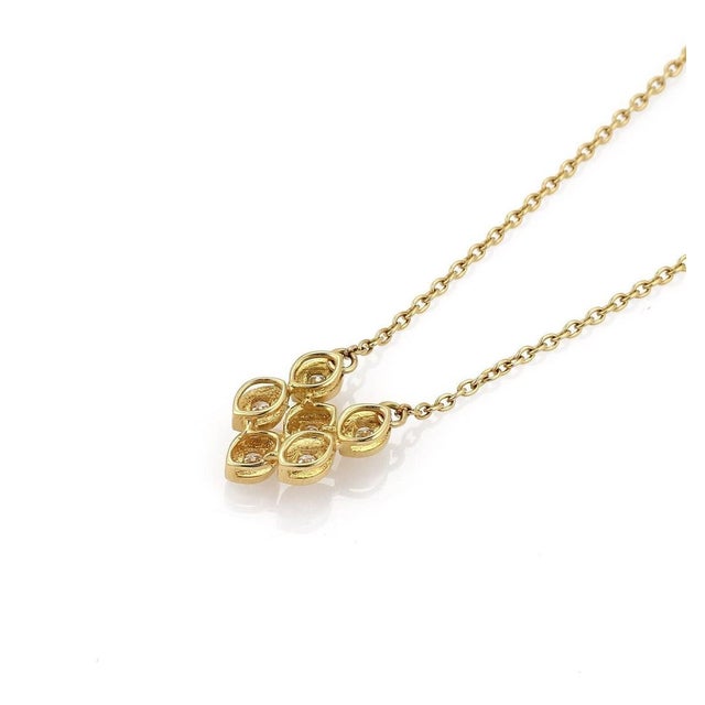 Christian Dior Mid 20th Century Dior Diamond Fancy Drop 18k Yellow Gold Pendant Necklace For Sale - Image 4 of 7