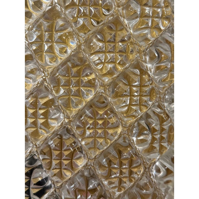 Metal Vintage Italian Single Murano Glass & Brass Wall Sconce For Sale - Image 7 of 7
