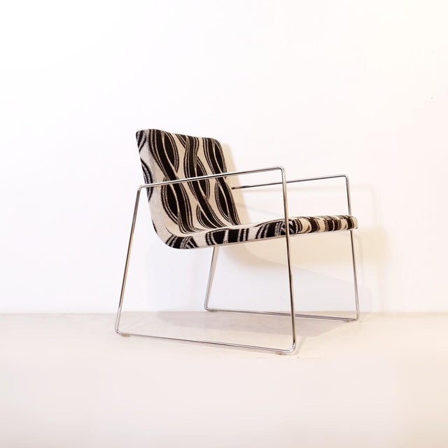 Black Vintage Minimalist Lounge Chair, 1970s For Sale - Image 8 of 8