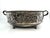 Antique Silver Plate Grape Motif Footed Bowl With Rope Edge and Handles For Sale - Image 4 of 10