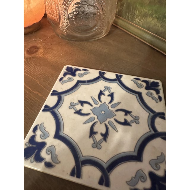 Mediterranean 1970s Portuguese Blue and White Tile For Sale - Image 3 of 9