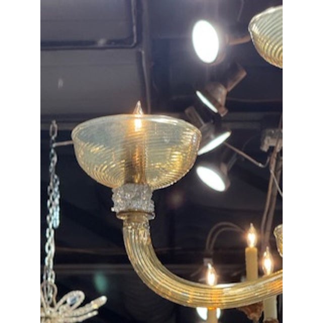 The Large Murano Rostrada Chandelier in Amber and Clear is a stunning polished chandelier that adds a touch of elegance to...