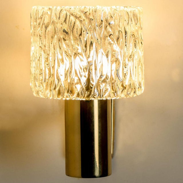 Vintage Glass Torch Wall Sconces by Fagerlund for Orrefors, 1960s, Set of 2 For Sale - Image 11 of 18