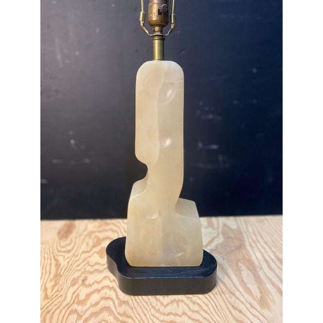 A beautiful Alabaster table lamp designed by Maurizio Tempestini in the 1950's for the export market. The lamp is in...