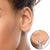 Haus of Brilliance .925 Sterling Silver 0.50 Cttw Round Diamond Graduated Huggie Stud Earrings (I-J Color, I2-I3 Clarity) For Sale - Image 4 of 5