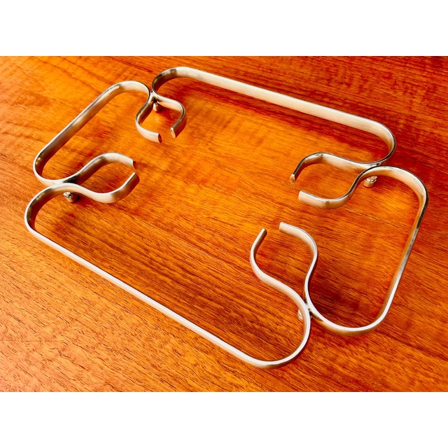 Art Deco Silver Plated Trivet from PM, 1940s For Sale - Image 16 of 18