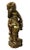 Hand carved detailed Happy Buddha statue, this Buddha statue is carved with solid wood painted gold color with one hand...